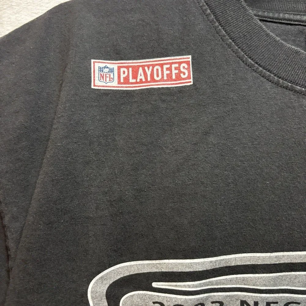 Vtg 2002 Reebok Shirt Mens 2XL Philadelphia Eagles NFL Champions Gray Crew Neck - Picture 3 of 9